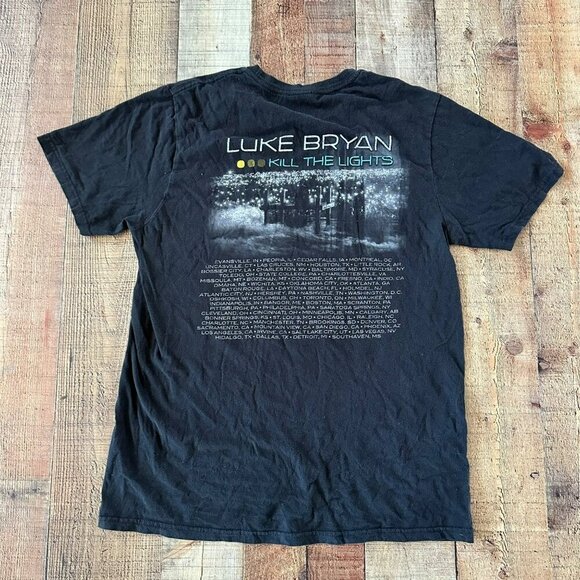 Luke Bryan kill the lights band tour short sleeve women’s t-shirt tee -L - Picture 7 of 8